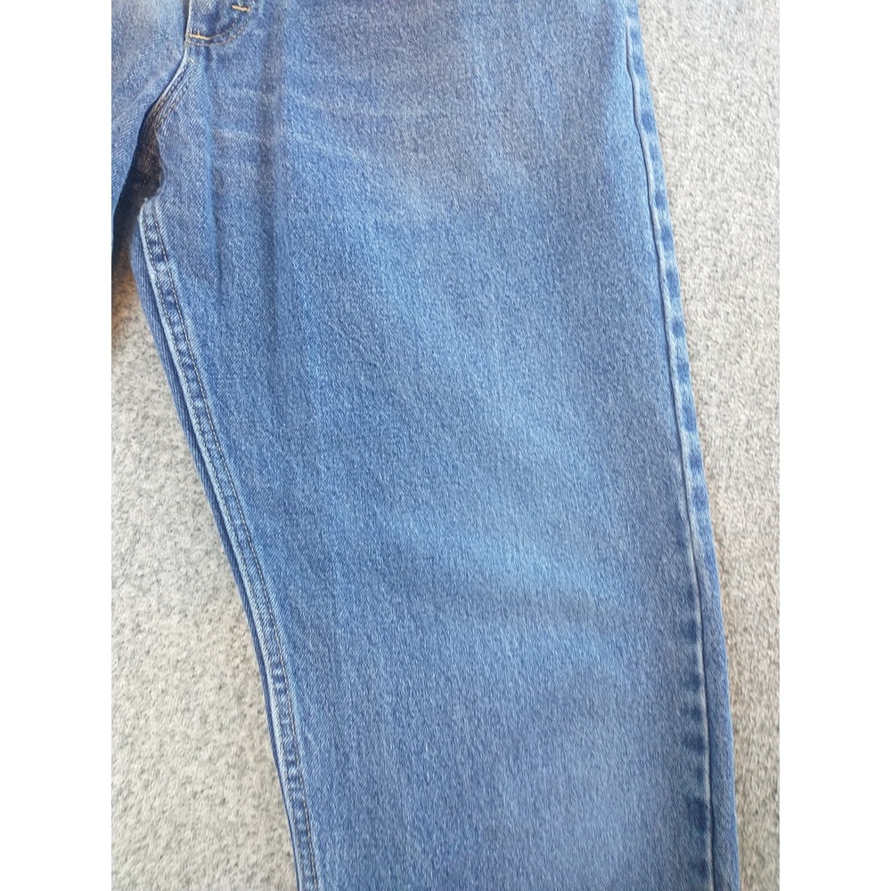 Mens Medium Wash Straight Leg Denim Jeans 100% Cotton 32x31 976T1DR - Picture 3 of 16
